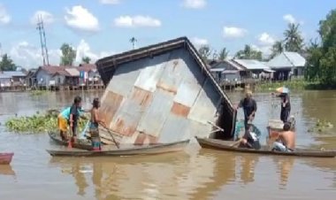 Data Pemilik Rumah dan Penyebab Rumah Hanyut  di Sungai Gardu Banjarmasin.