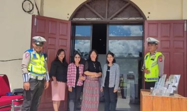 Satlantas Polres Katingan Patroli ke Gereja Ciptakan Kondisi Kamtibmas Jelang Natal Dan Tahun Baru