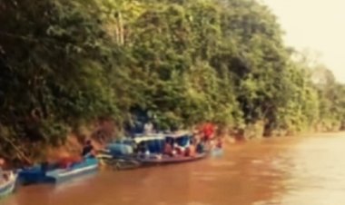 Pensiunan ASN diduga tenggelam di Sungai Samba, Tumbang Samba, Kalimantan Tengah, Jumat (8/12/2023).