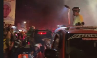 Menjelang Subuh Api Berkobar di Pengambangan, Banjarmasin