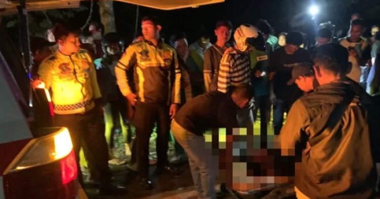 Pengendara Mio Tewas Setelah Mengalami Kecelakaan