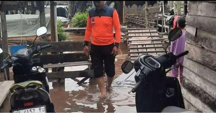 Sungai Kahayan Kembali Meluap