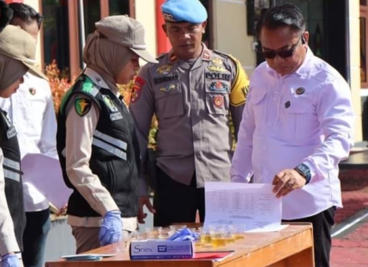 Sebanyak 22 Personel Bintara Remaja di Polres Katingan, Menjalani Tes Urine Secara Dadakan