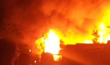 Kebakaran Dibasirih Hulu Kotim, Diduga Akibat Arus Pendek