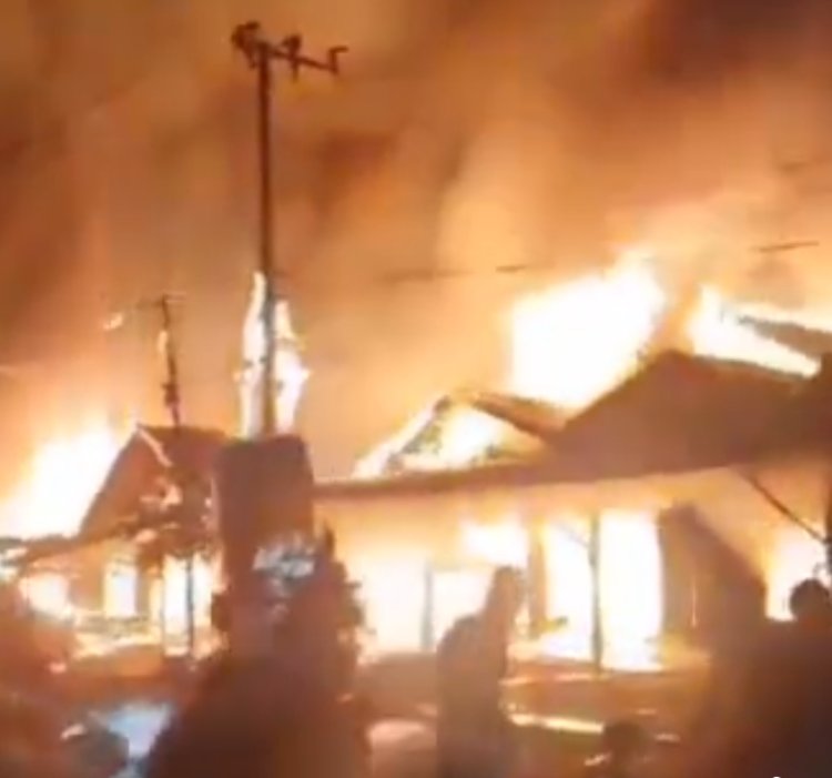 Kebakaran Besar di Desa Sepaso Bengalon Kutai Timur Memakan Korban Jiwa